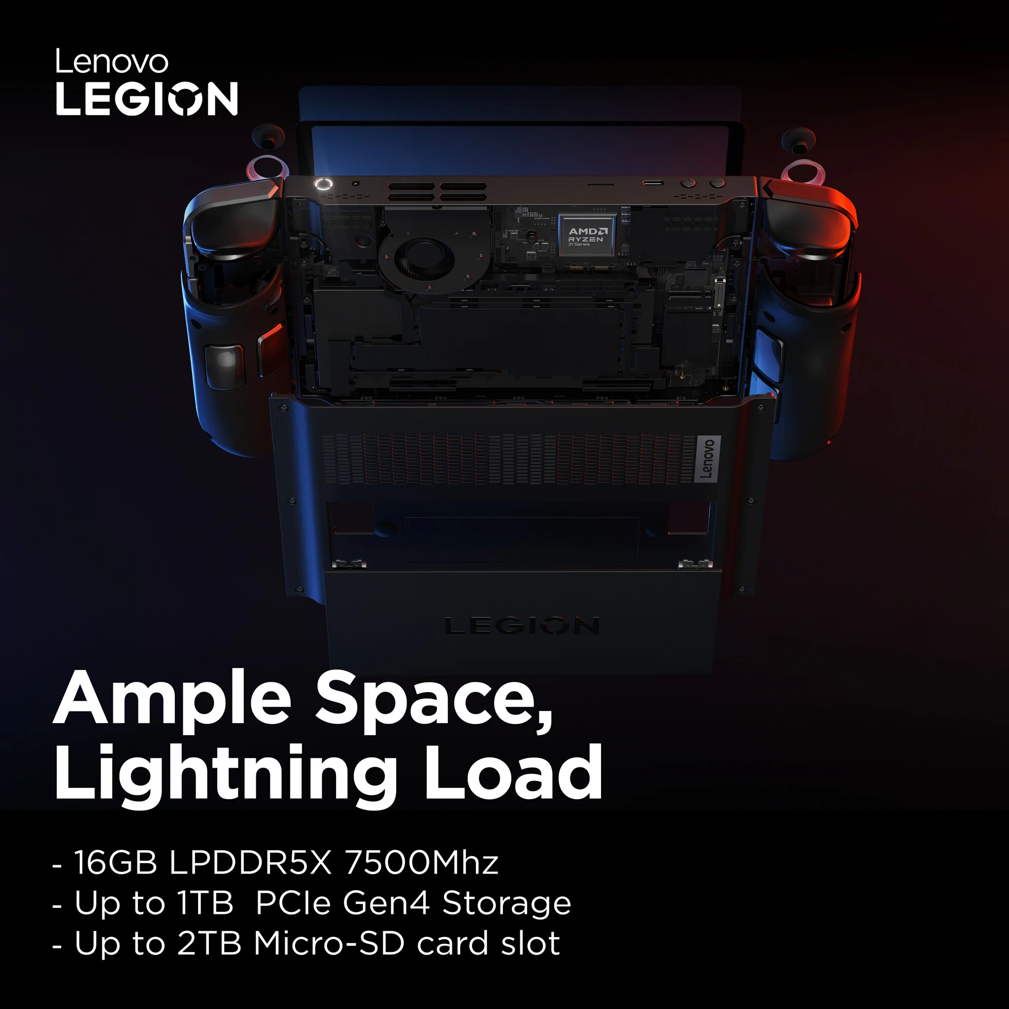 Lenovo Legion Go - 22.4 cm (8.8") - 512 GB - Portable game console in Black - Image 9