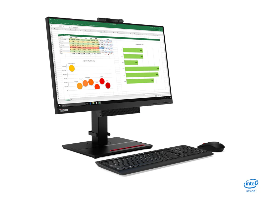 Lenovo ThinkCentre Tiny-In-One LED display 60.5 cm (23.8") 1920 x 1080 pixels Full HD Black - Image 2