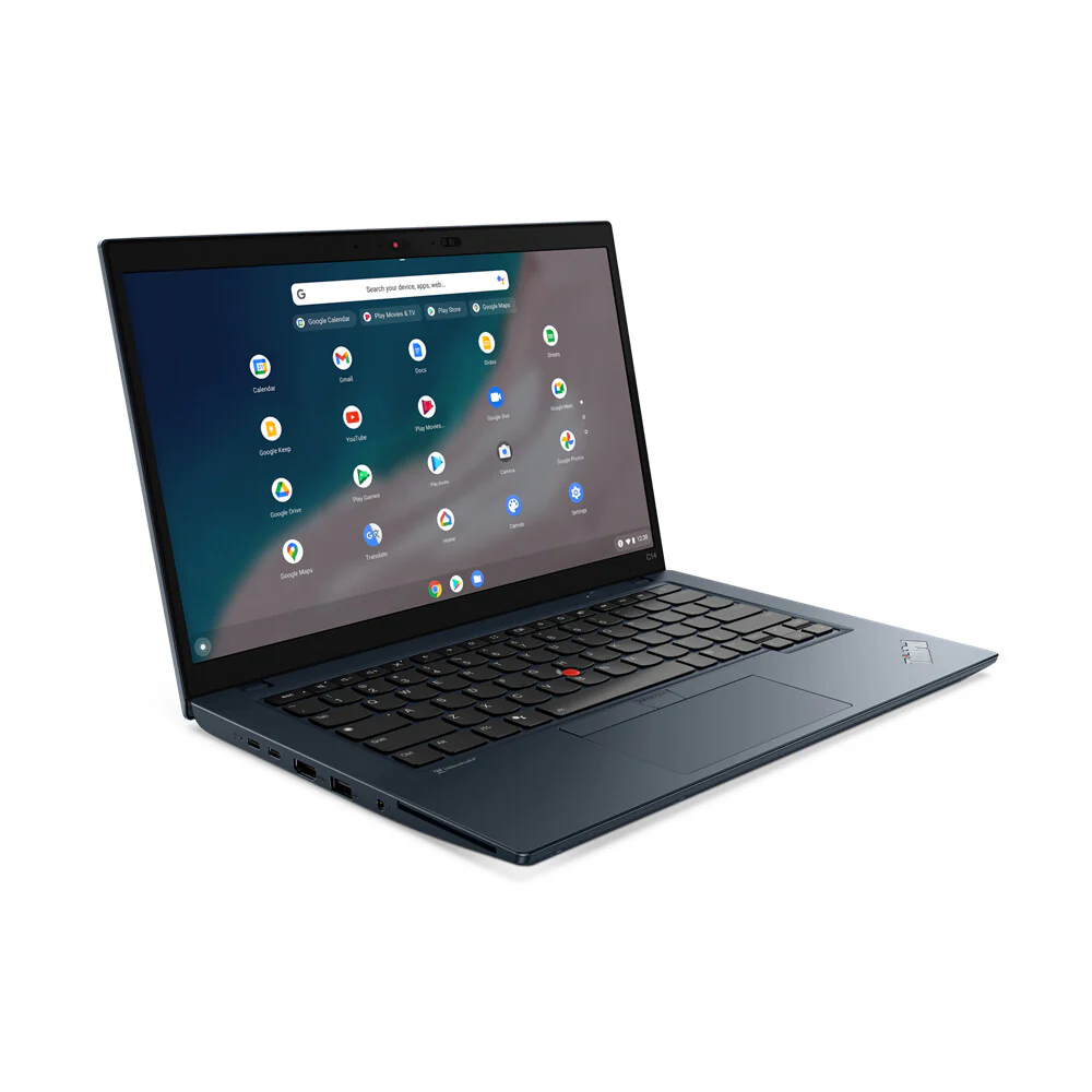 Lenovo ThinkPad C14 Gen 1 Chromebook - 35.6 cm (14") - Intel® Core™ i5-1235U - 8 GB LPDDR4x-SDRAM - 128 GB eMMC - Wi-Fi 6E - ChromeOS - Blue - Image 2