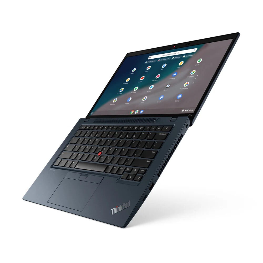 Lenovo ThinkPad C14 Gen 1 Chromebook - 35.6 cm (14") - Intel® Core™ i5-1235U - 8 GB LPDDR4x-SDRAM - 128 GB eMMC - Wi-Fi 6E - ChromeOS - Blue - Image 9