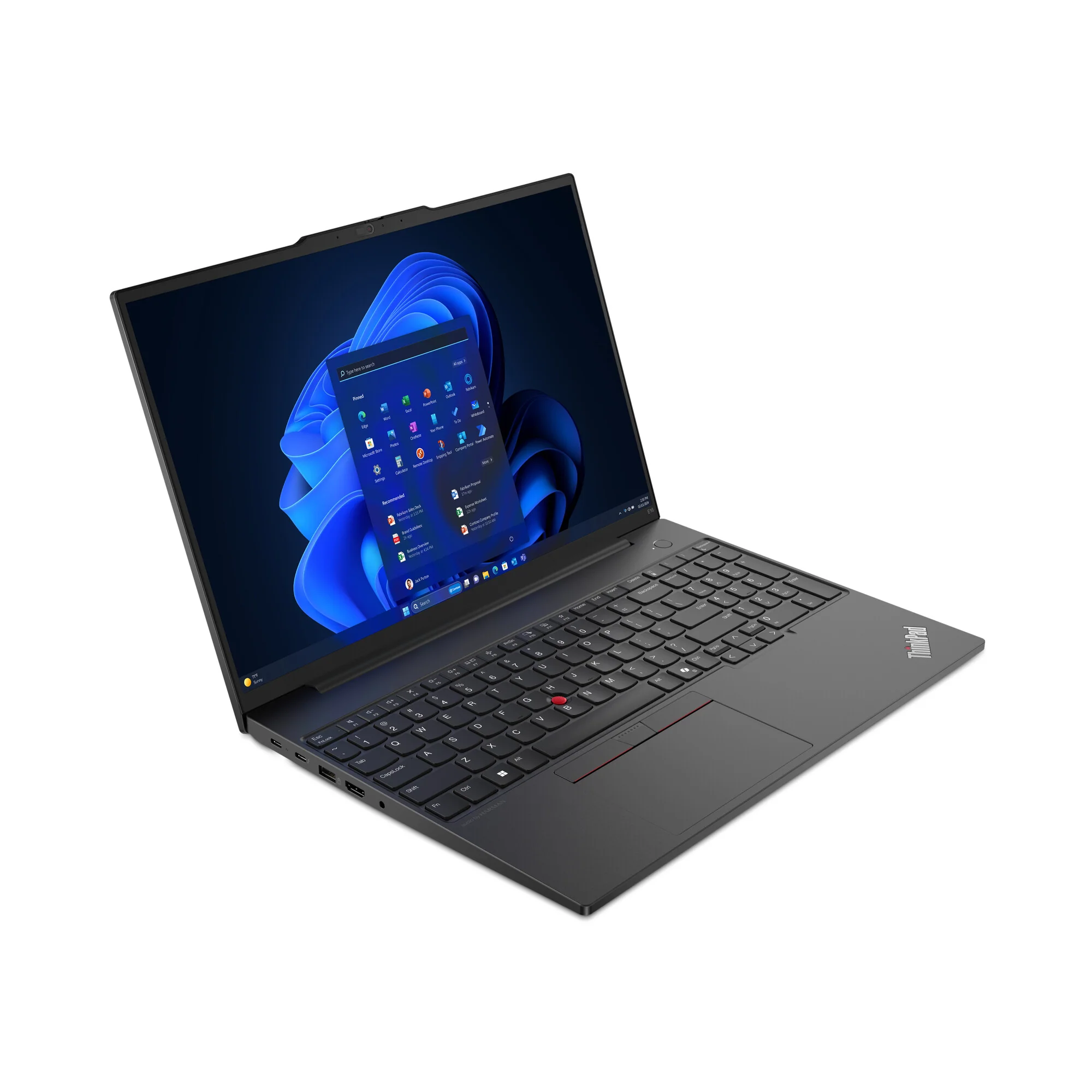 Lenovo ThinkPad E16 Gen 2 Laptop - 40.6 cm (16") - Intel Core Ultra 7 155H - 16 GB DDR5-SDRAM - 512 GB SSD - Wi-Fi 6E - Windows 11 Pro - Black - Image 3