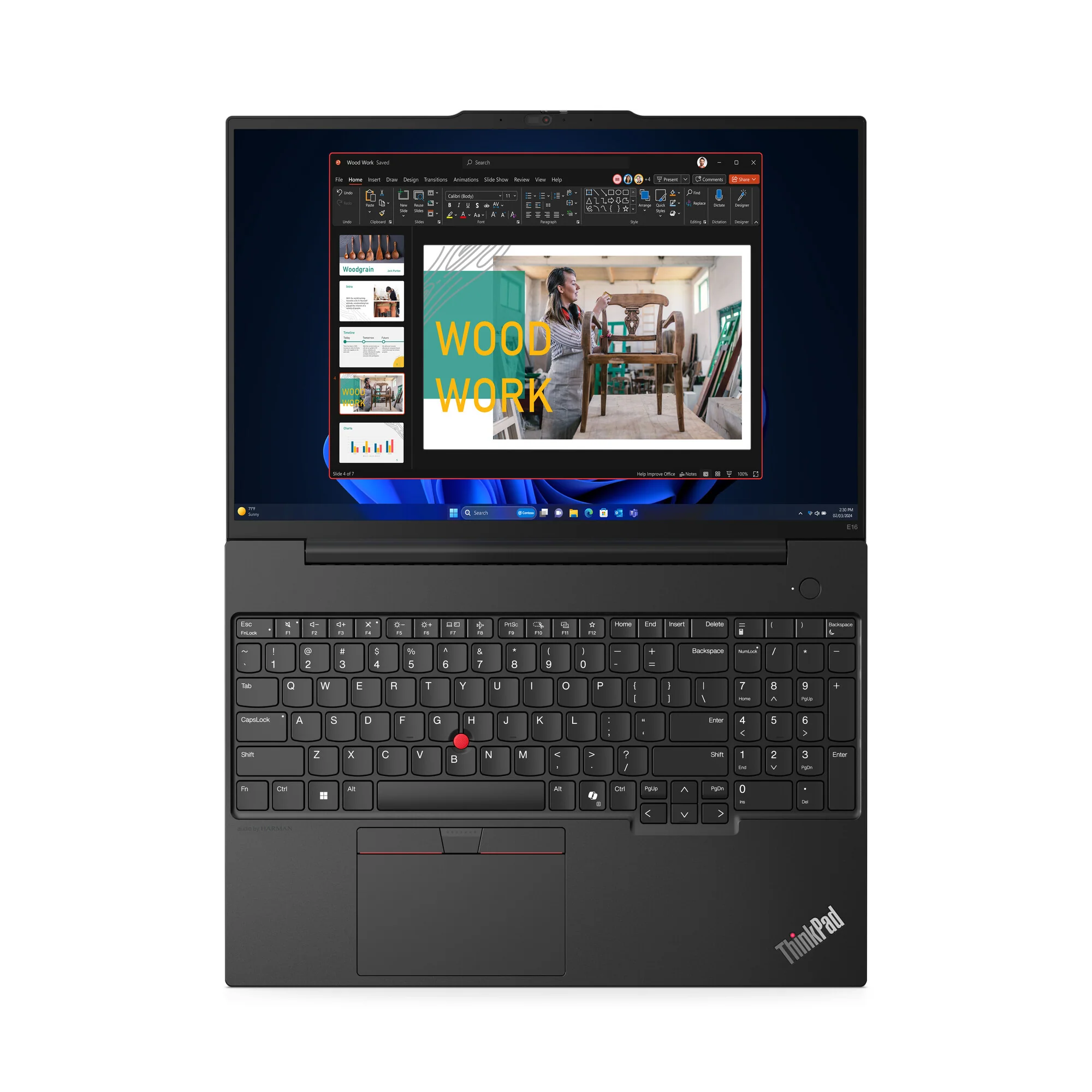 Lenovo ThinkPad E16 Gen 2 Laptop - 40.6 cm (16") - Intel Core Ultra 7 155H - 16 GB DDR5-SDRAM - 512 GB SSD - Wi-Fi 6E - Windows 11 Pro - Black - Image 8