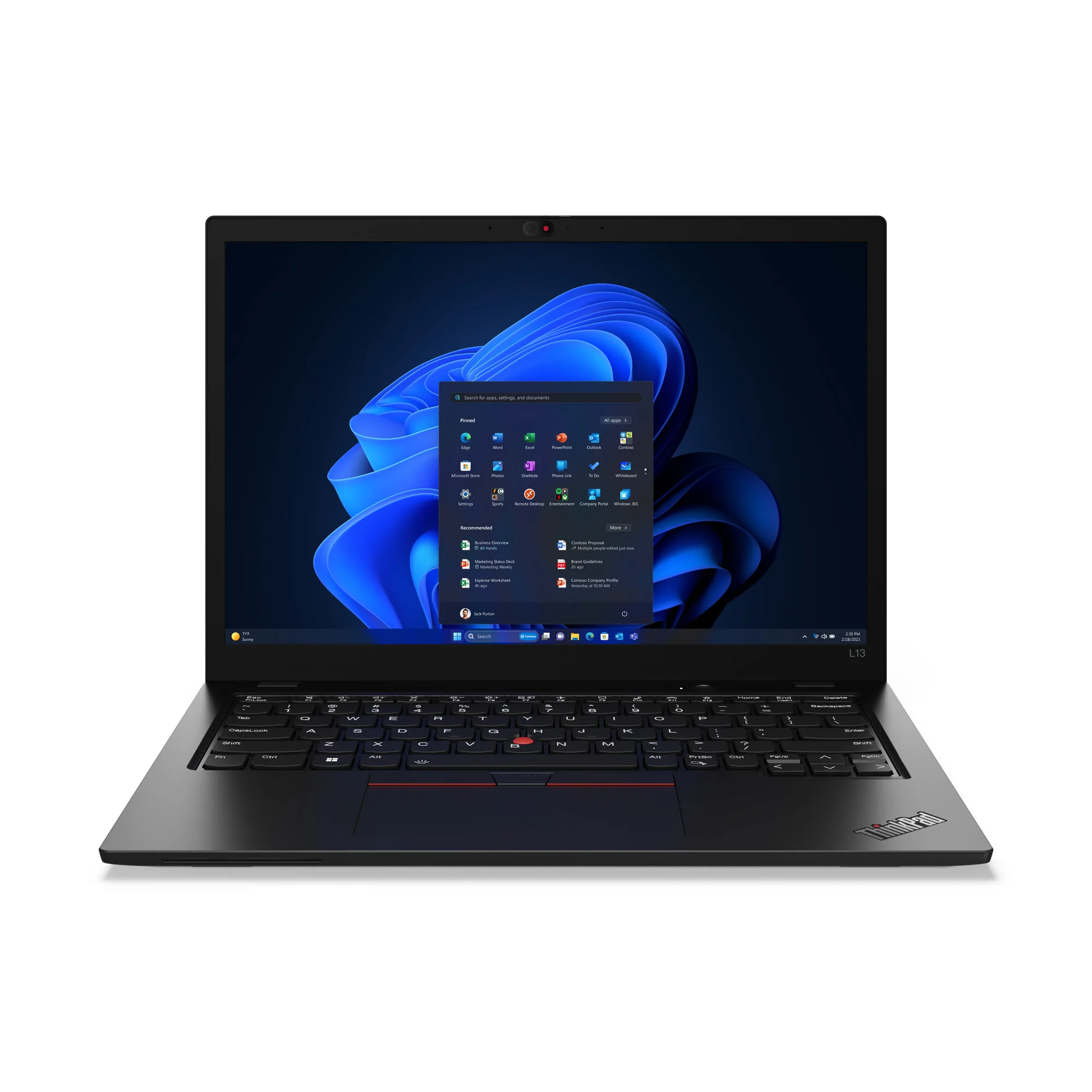 Lenovo ThinkPad L13 Laptop - 33.8 cm (13.3") - Intel Core Ultra 5 125U - 16 GB LPDDR5-SDRAM - 512 GB SSD - Wi-Fi 6E - Windows 11 Pro - Black