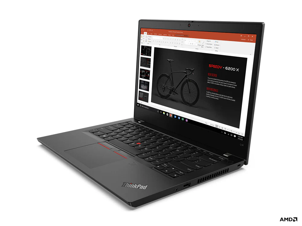 Lenovo ThinkPad L14 Laptop - 35.6 cm (14") - AMD Ryzen™ 3 PRO 4450U - 8 GB DDR4-SDRAM - 256 GB SSD - Windows 11 Pro - Black - Image 3