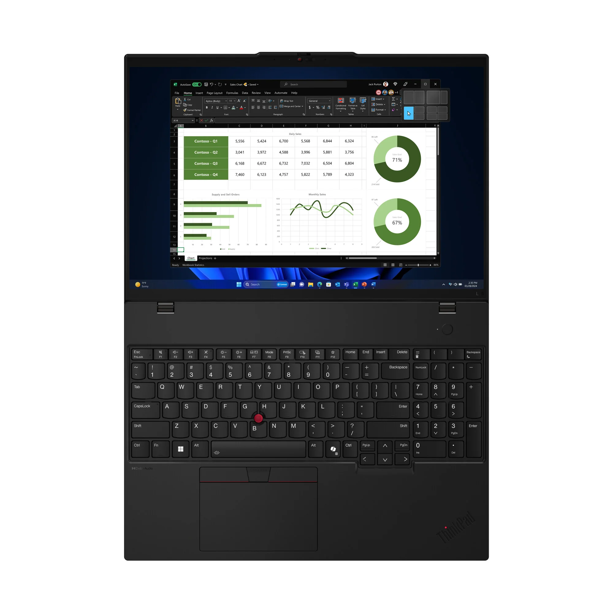 Lenovo ThinkPad L16 Laptop - 40.6 cm (16") - Intel Core Ultra 7 155U - 16 GB DDR5-SDRAM - 512 GB SSD - Wi-Fi 6E - Windows 11 Pro - Black - Image 16