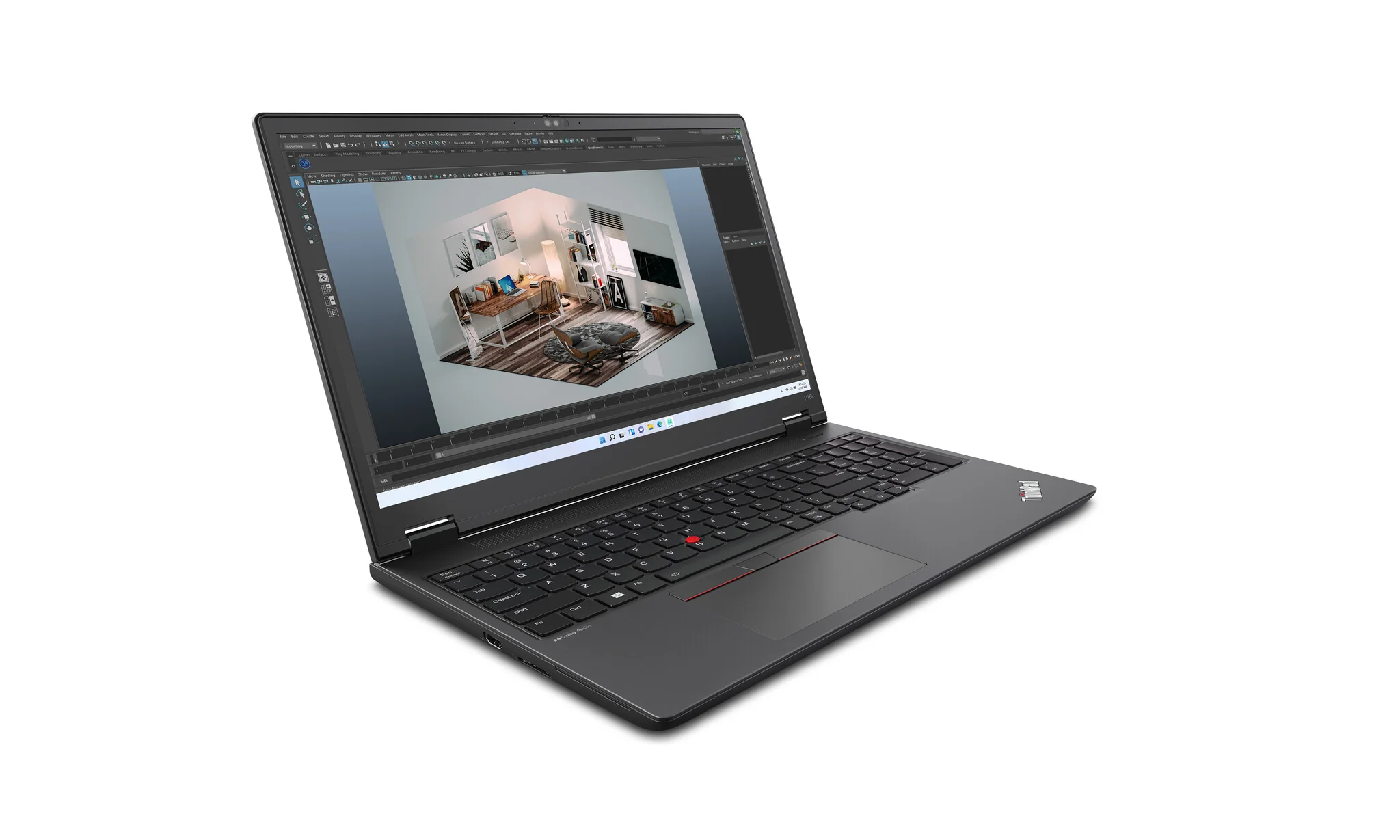 Lenovo ThinkPad P16v - 40.6 cm (16") - Intel Core Ultra 7 155H - 32 GB DDR5-SDRAM - 1 TB SSD - NVIDIA RTX 2000 Ada - Wi-Fi 6E - Windows 11 Pro - Black - Image 3