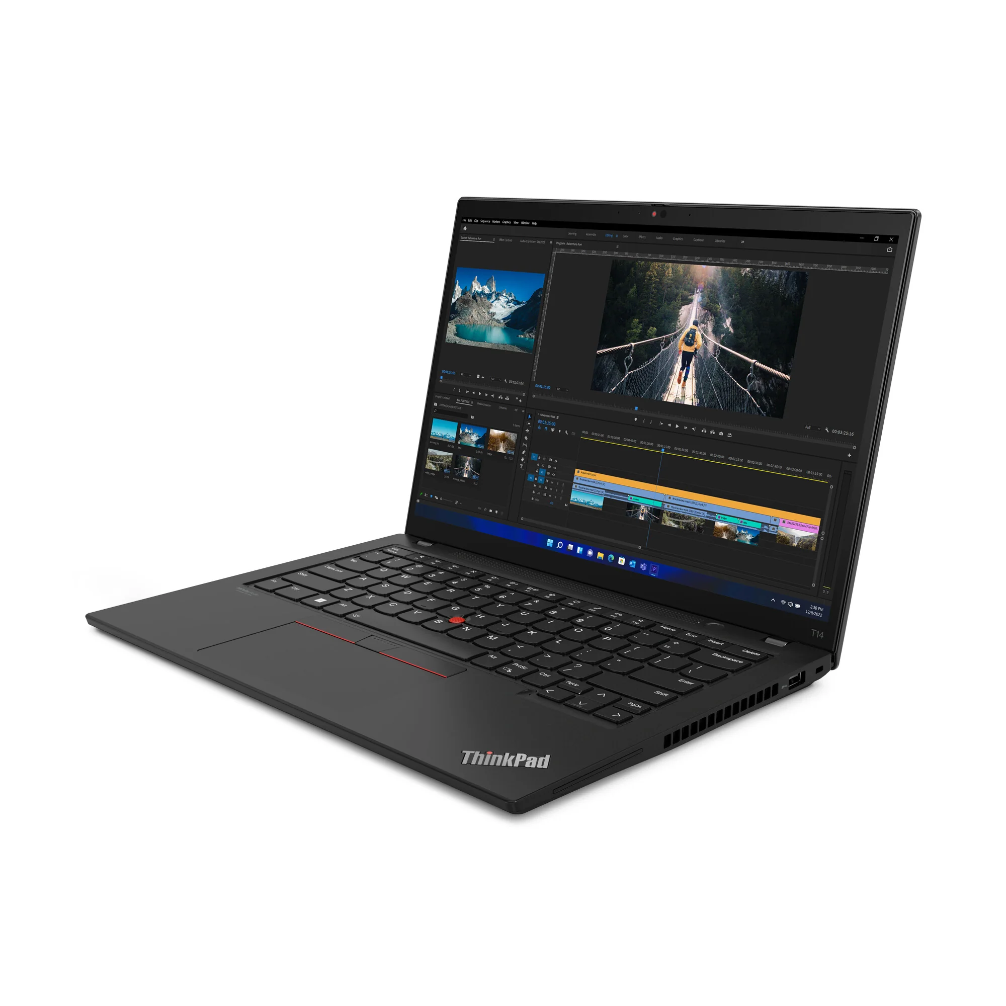 Lenovo ThinkPad T14 Gen 3 Laptop - 35.6 cm (14") - Intel® Core™ i7-1255U - 16 GB DDR4-SDRAM - 512 GB SSD - Wi-Fi 6E - Windows 11 Pro - Black - Image 3
