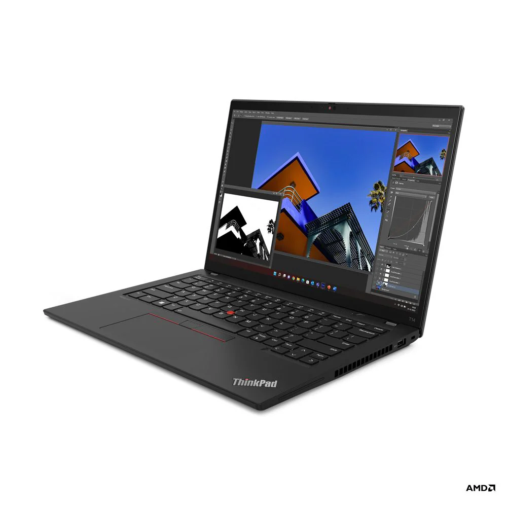 Lenovo ThinkPad T14 Gen 4 14" Laptop - AMD Ryzen 5 PRO 7540U - 16 GB LPDDR5x-SDRAM - 512 GB SSD - Windows 11 Pro - Black