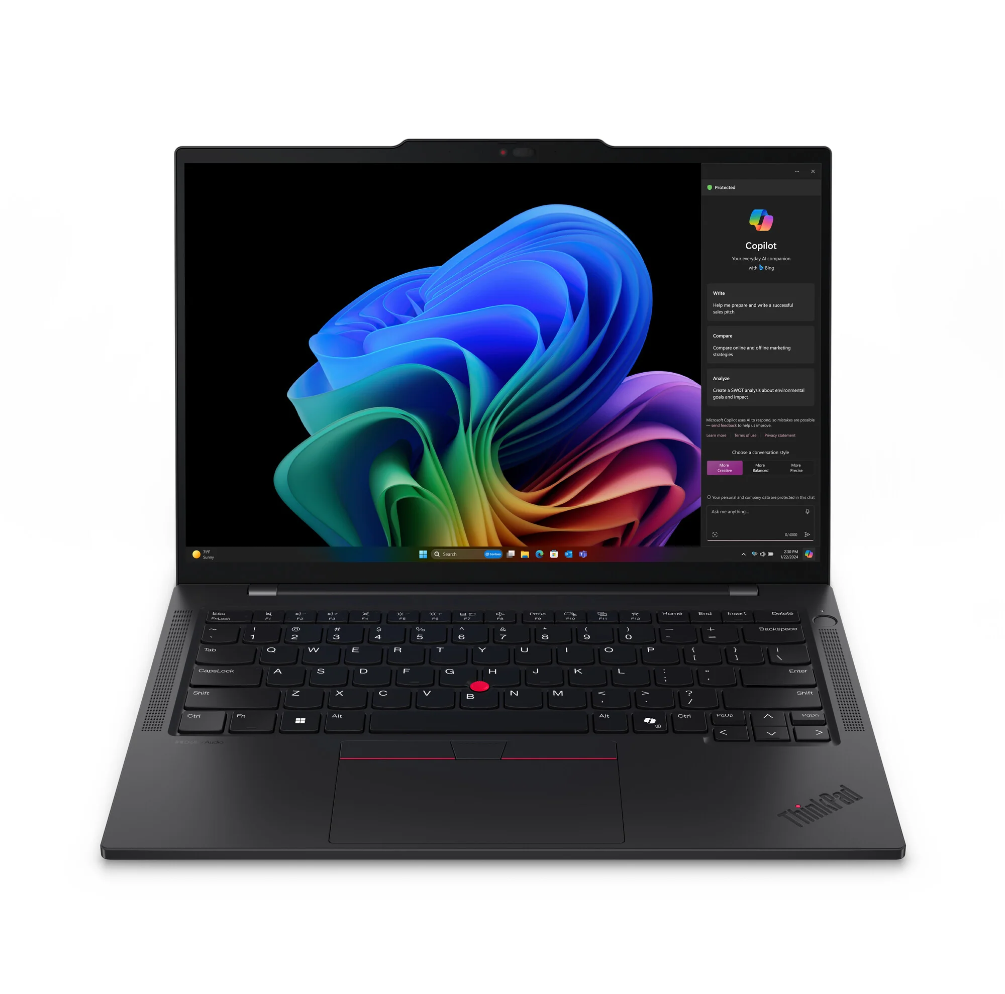 Lenovo ThinkPad T14s Gen 6 Laptop - 35.6 cm (14") - Qualcomm Snapdragon X1E-78-100 - 32 GB LPDDR5x-SDRAM - 1 TB SSD - Wi-Fi 7 - Windows 11 Pro - Black