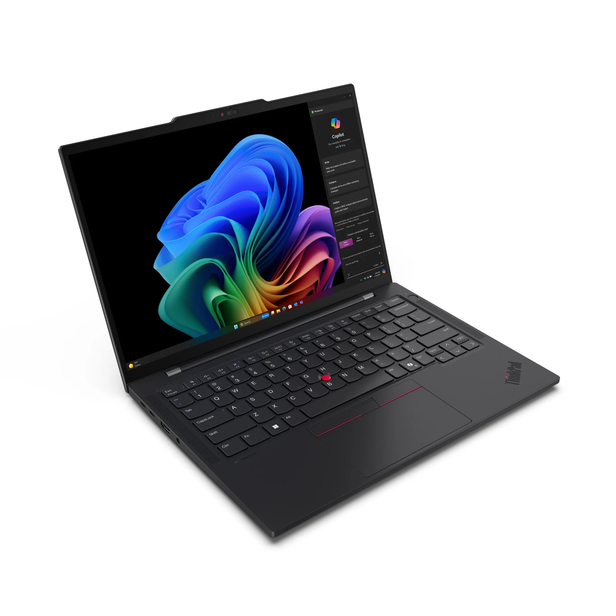 Lenovo ThinkPad T14s Gen 6 Laptop - 35.6 cm (14") - Qualcomm Snapdragon X1E-78-100 - 32 GB LPDDR5x-SDRAM - 1 TB SSD - Wi-Fi 7 - Windows 11 Pro - Black - Image 9
