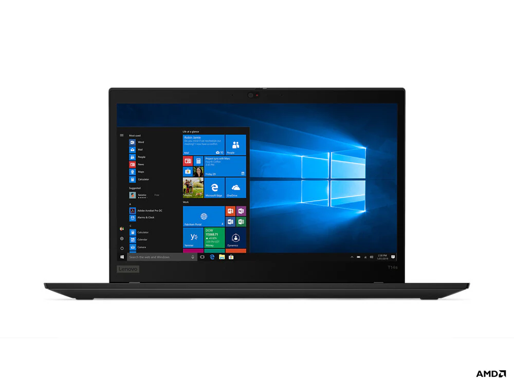 Lenovo ThinkPad T14s Laptop - 35.6 cm (14") - AMD Ryzen™ 5 PRO 4650U - 8 GB DDR4-SDRAM - 256 GB SSD - Wi-Fi 6 - Windows 11 Pro - Black