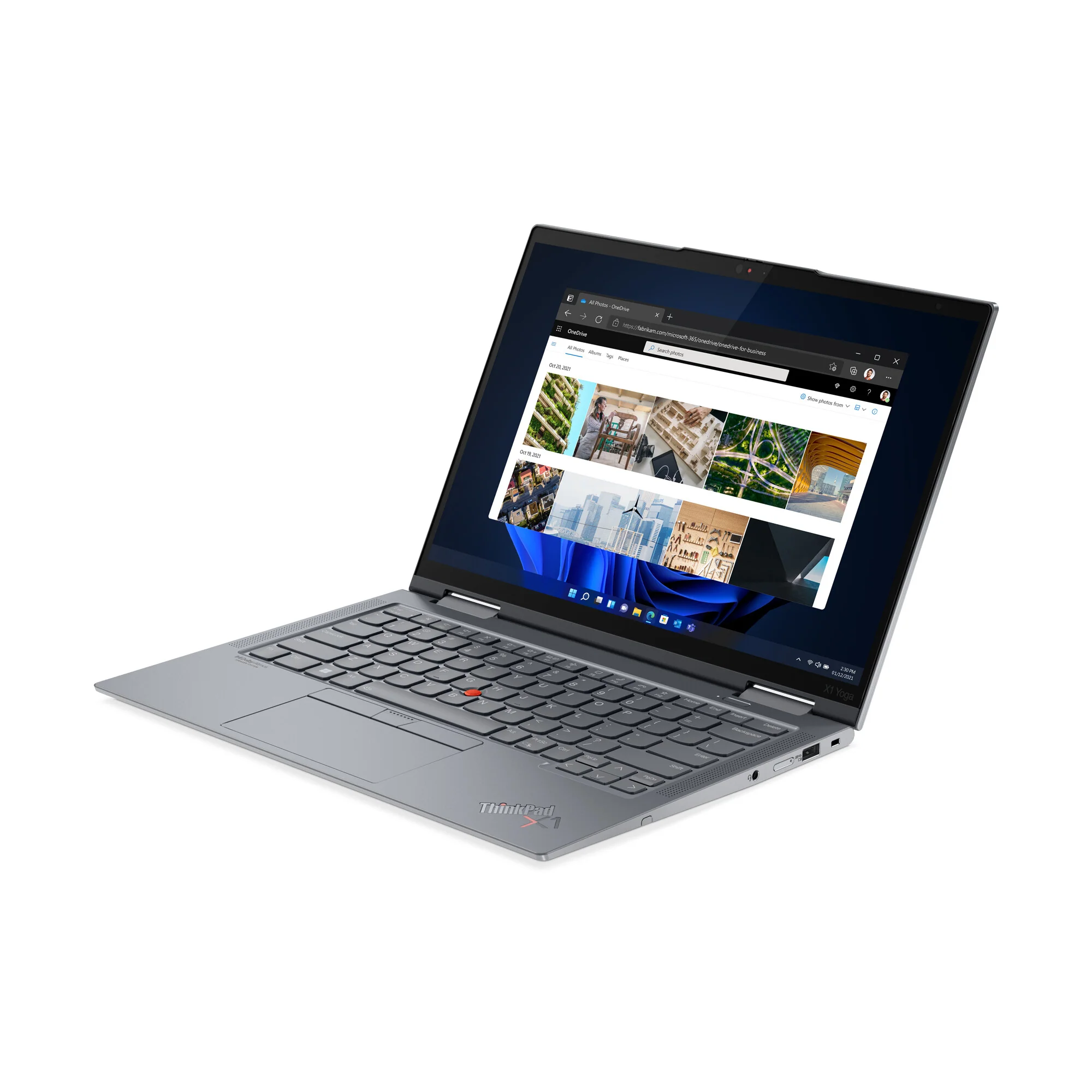 Lenovo ThinkPad X1 Yoga Gen 7 Hybrid (2-in-1) - 35.6 cm (14") - Touchscreen - Intel® Core™ i5-1240P - 16 GB LPDDR5-SDRAM - 256 GB SSD - Wi-Fi 6E - Windows 11 Pro - Grey - Image 5