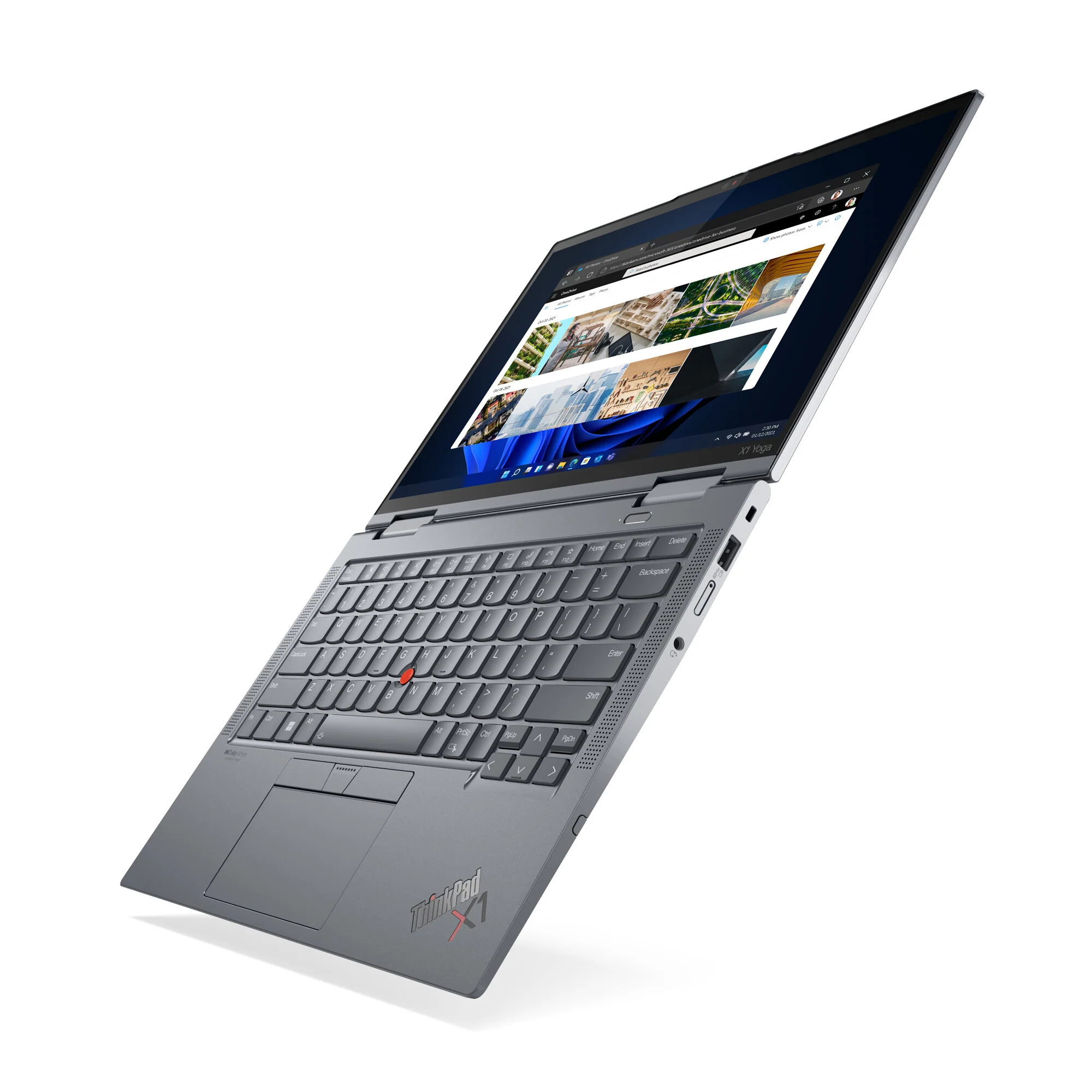 Lenovo ThinkPad X1 Yoga Gen 7 Hybrid (2-in-1) - 35.6 cm (14") - Touchscreen - Intel® Core™ i5-1240P - 16 GB LPDDR5-SDRAM - 256 GB SSD - Wi-Fi 6E - Windows 11 Pro - Grey - Image 7