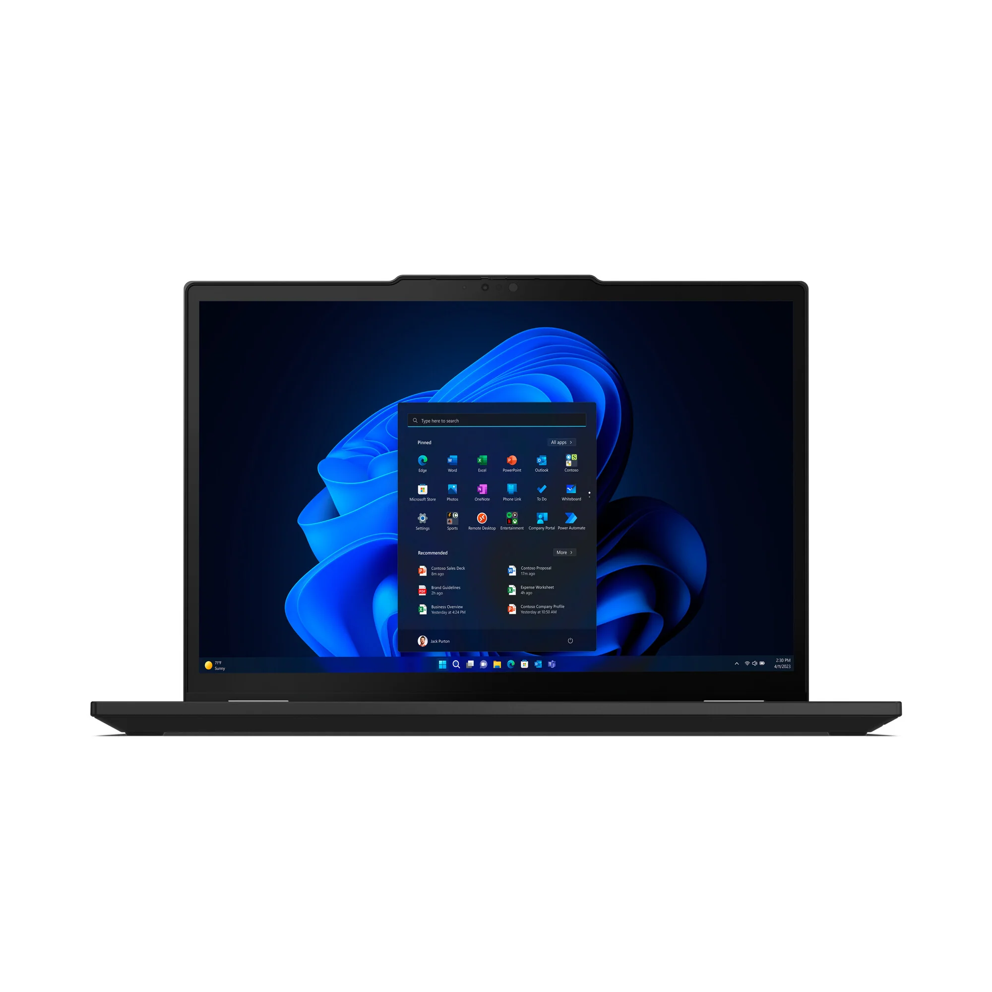 Lenovo ThinkPad X13 Hybrid (2-in-1) - 33.8 cm (13.3") - Touchscreen - Intel Core Ultra 7 155U - 16 GB LPDDR5x-SDRAM - 512 GB SSD - Wi-Fi 6E - Windows 11 Pro - Black - Image 3