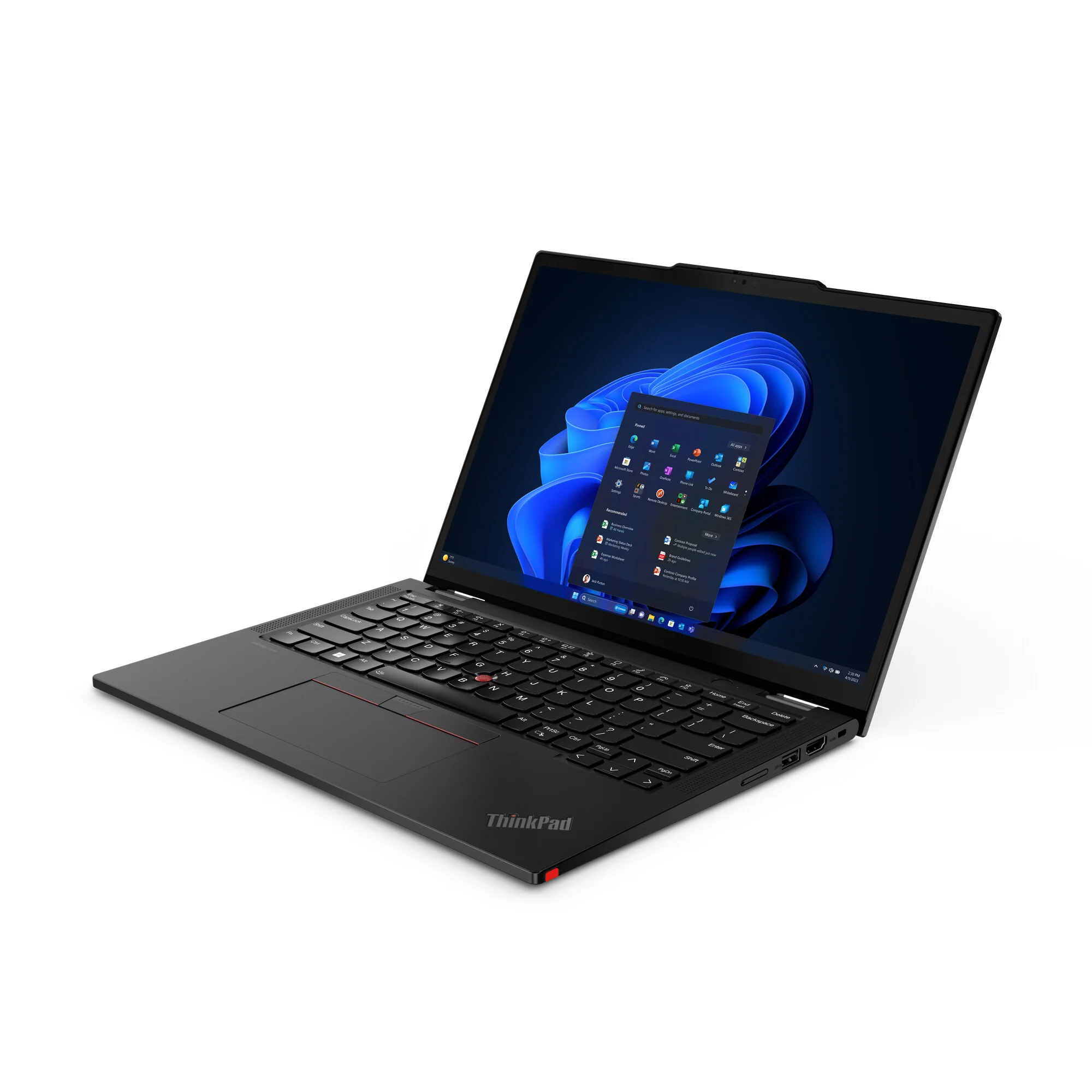 Lenovo ThinkPad X13 Hybrid (2-in-1) - 33.8 cm (13.3") - Touchscreen - Intel Core Ultra 7 155U - 16 GB LPDDR5x-SDRAM - 512 GB SSD - Wi-Fi 6E - Windows 11 Pro - Black - Image 7
