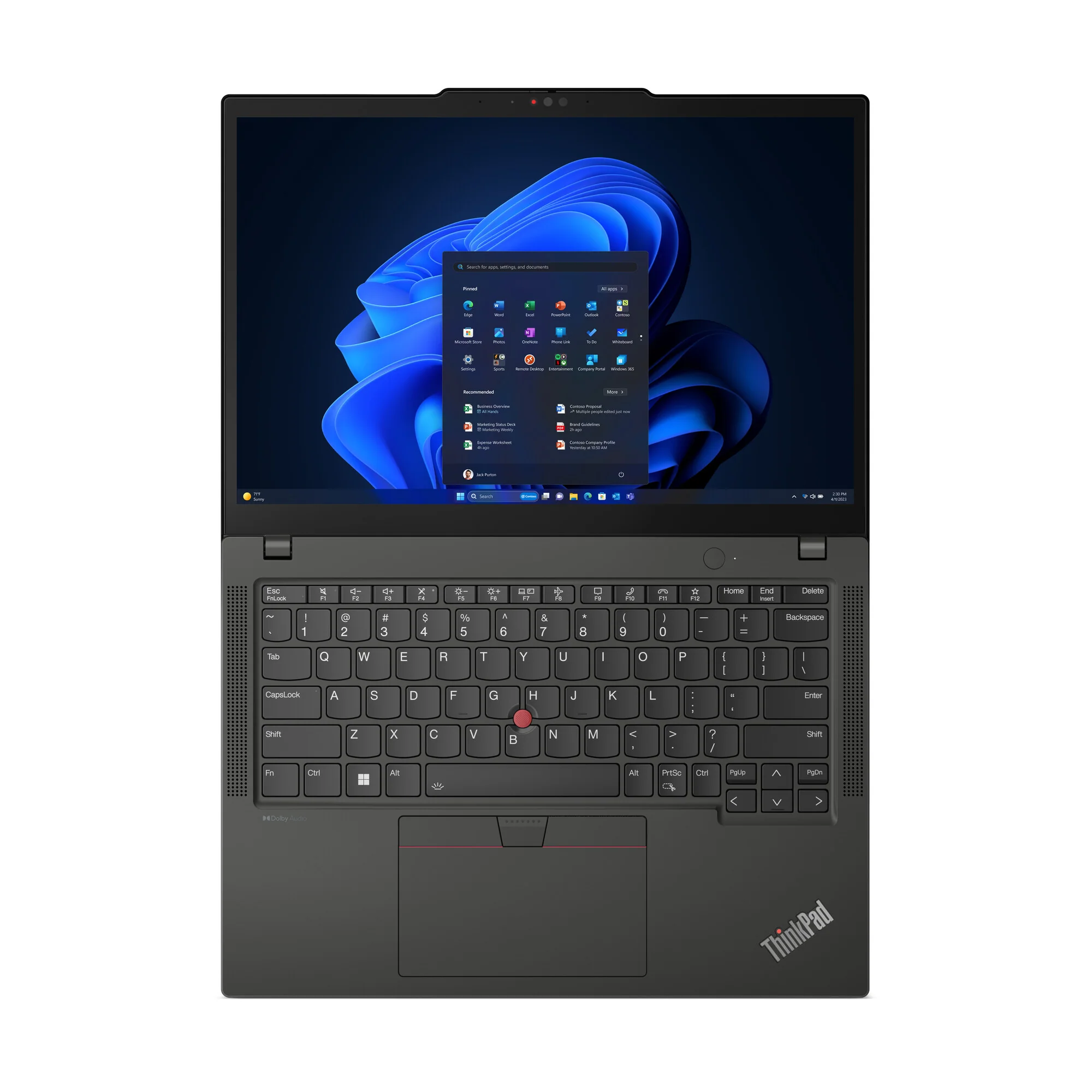 Lenovo ThinkPad X13 Laptop - 33.8 cm (13.3") - Intel Core Ultra 7 155U - 16 GB LPDDR5x-SDRAM - 1 TB SSD - Wi-Fi 6E - Windows 11 Pro - Black - Image 16