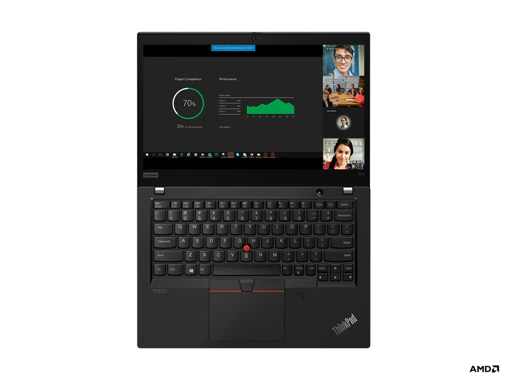 Lenovo ThinkPad X13 - Laptop 33.8 cm (13.3") - AMD Ryzen™ 3 PRO 4450U - 8 GB DDR4-SDRAM - 256 GB SSD - Windows 11 Pro - Black - Image 10
