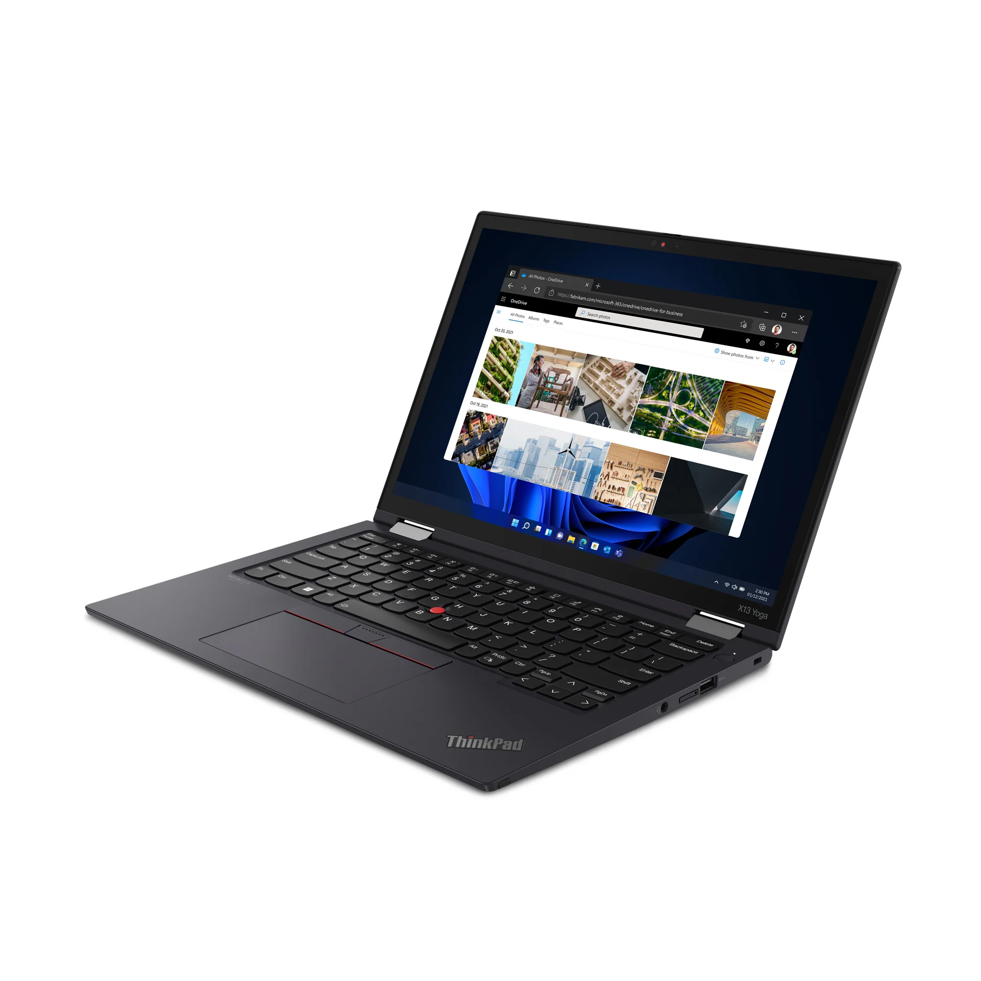 Lenovo ThinkPad X13 Yoga Gen 3 Hybrid (2-in-1) - 33.8 cm (13.3") - Touchscreen - Intel® Core™ i5-1235U - 16 GB LPDDR4x-SDRAM - 256 GB SSD - Wi-Fi 6E - Windows 11 Pro - Black - Image 5