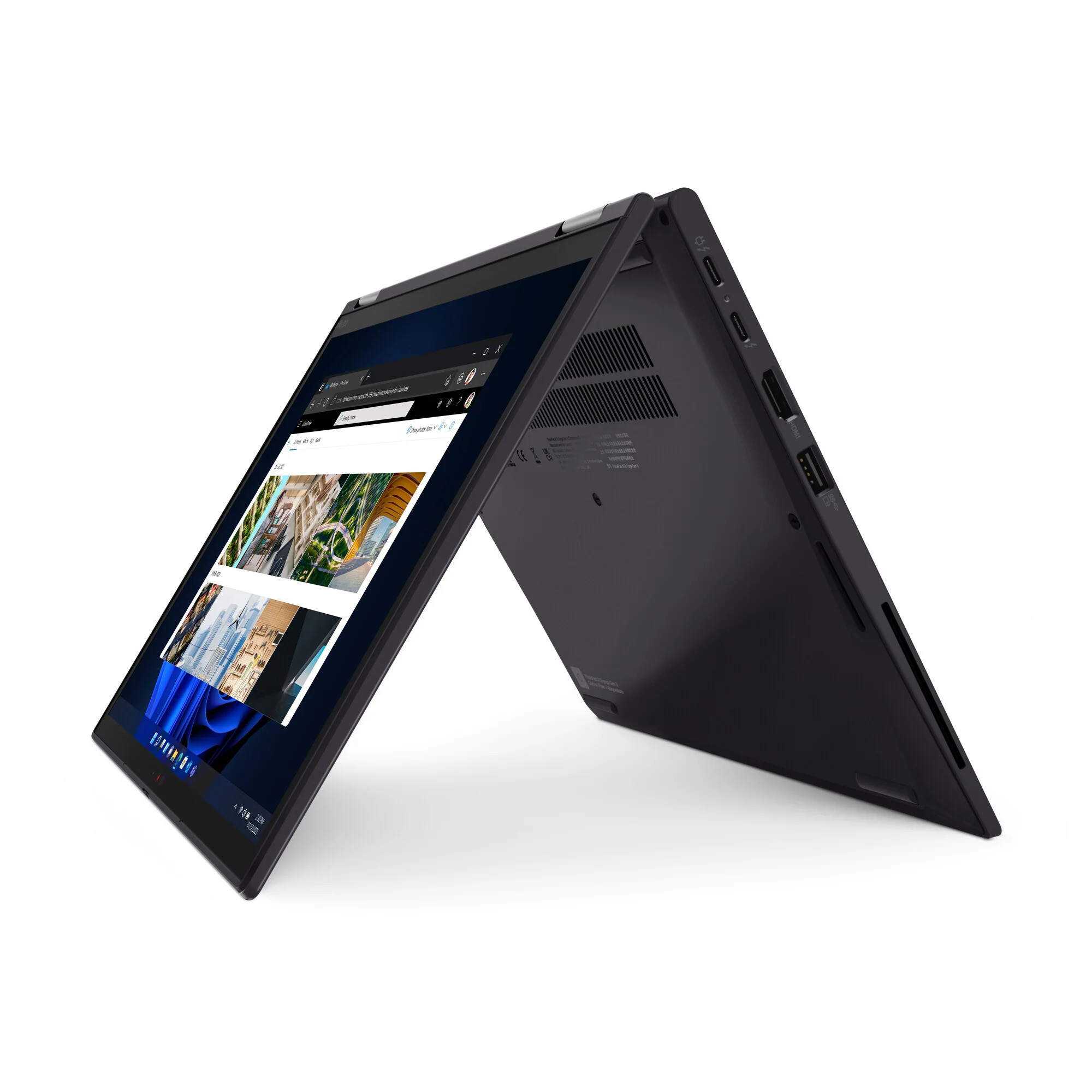 Lenovo ThinkPad X13 Yoga Gen 3 Hybrid (2-in-1) - 33.8 cm (13.3") - Touchscreen - Intel® Core™ i5-1235U - 16 GB LPDDR4x-SDRAM - 256 GB SSD - Wi-Fi 6E - Windows 11 Pro - Black - Image 6