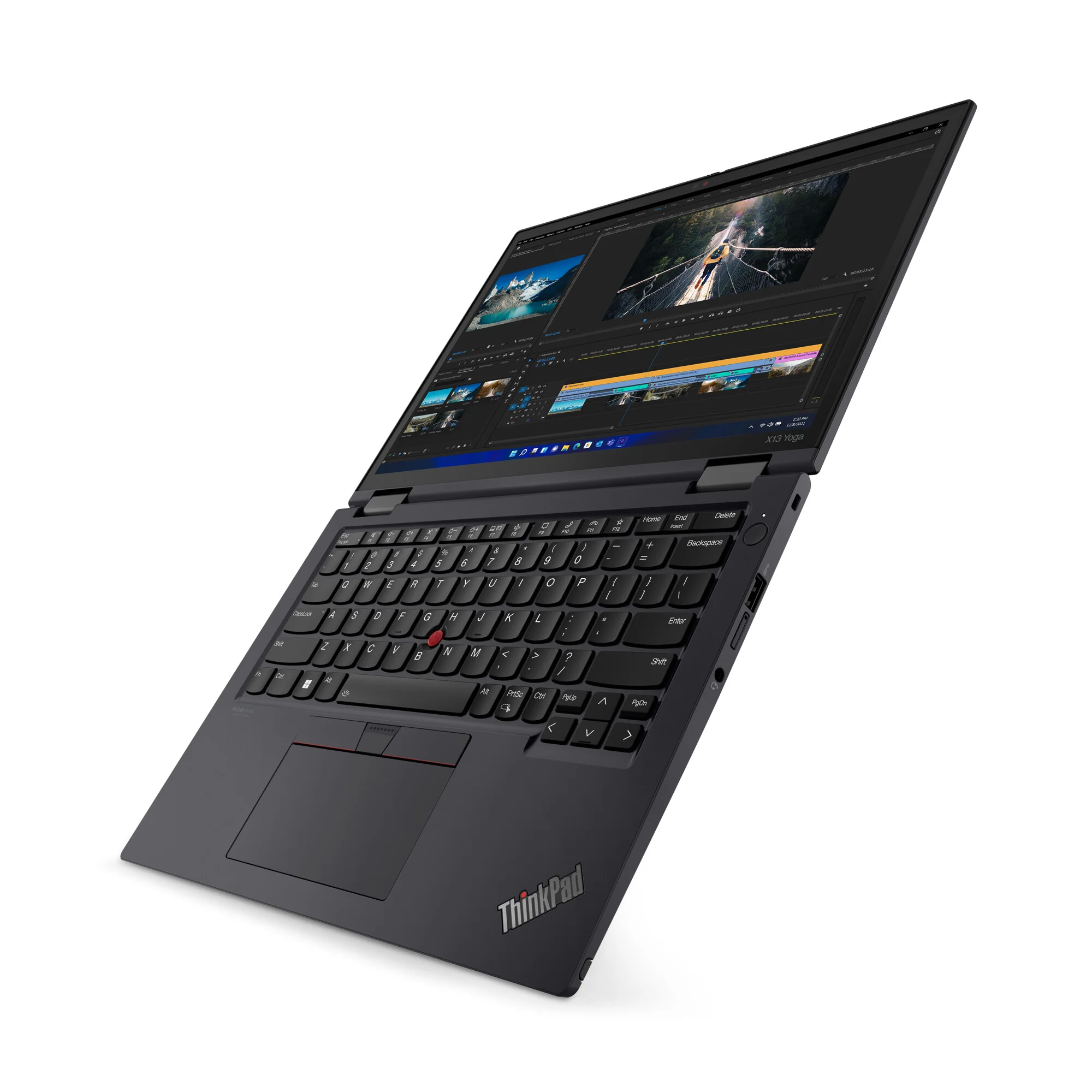 Lenovo ThinkPad X13 Yoga Gen 3 Hybrid (2-in-1) - 33.8 cm (13.3") - Touchscreen - Intel® Core™ i5-1235U - 16 GB LPDDR4x-SDRAM - 256 GB SSD - Wi-Fi 6E - Windows 11 Pro - Black - Image 8