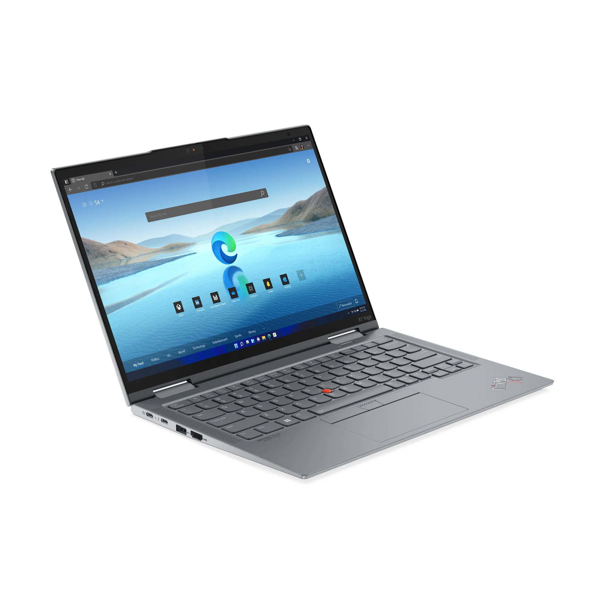 Lenovo ThinkPad Yoga X1 Gen 7 (14" Intel) Intel® Core™ i7 i7-1260P Hybrid (2-in-1) 35.6 cm (14") Touchscreen WQUXGA 16 GB LPDDR5-SDRAM 512 GB SSD Wi-Fi 6E (802.11ax) Windows 11 Pro Grey - Image 6