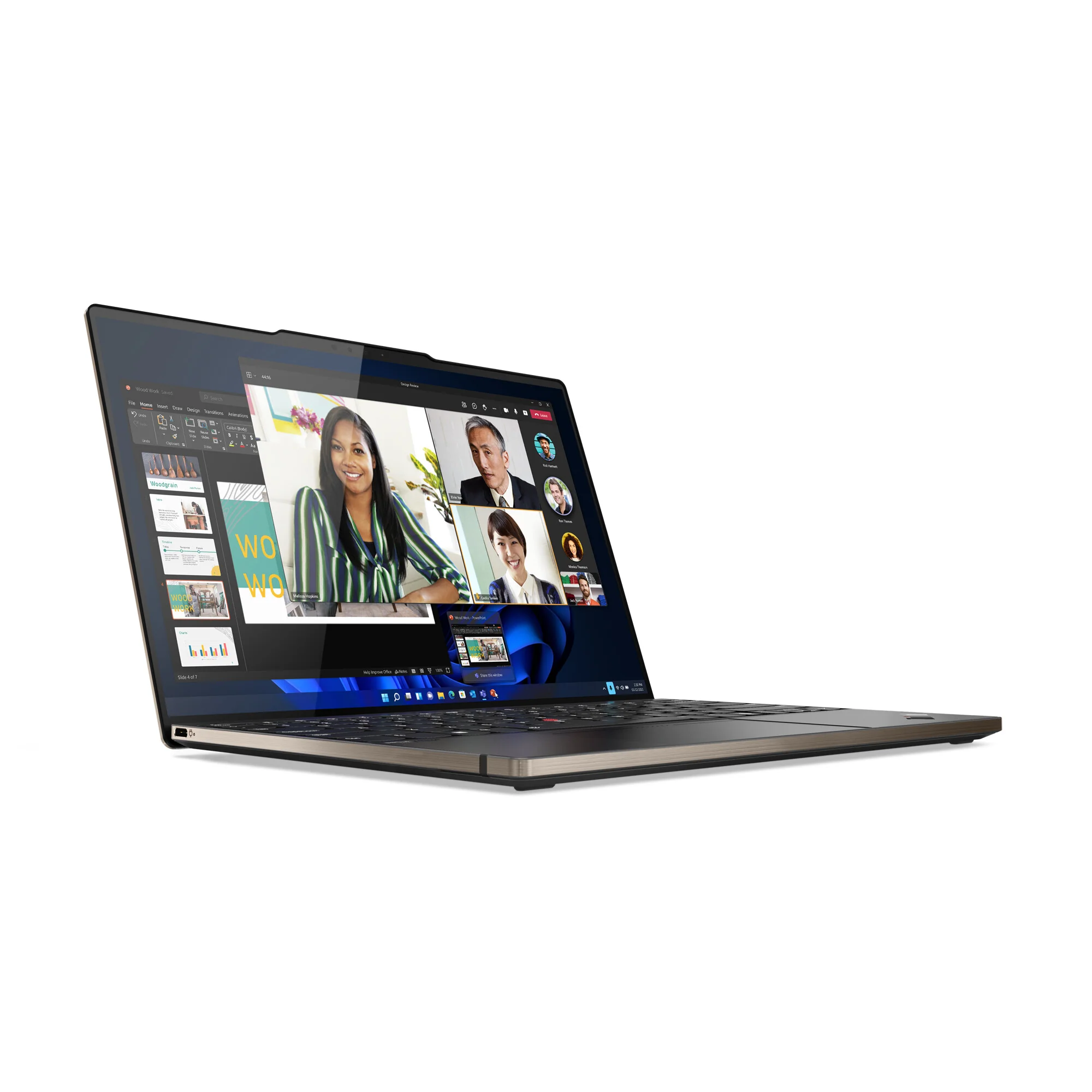 Lenovo ThinkPad Z13 Gen 1 Laptop - 33.8 cm (13.3") - Touchscreen - AMD Ryzen™ 7 PRO 6850U - 16 GB LPDDR5-SDRAM - 512 GB SSD - Wi-Fi 6E - Windows 11 Pro - Black / Bronze - Image 2
