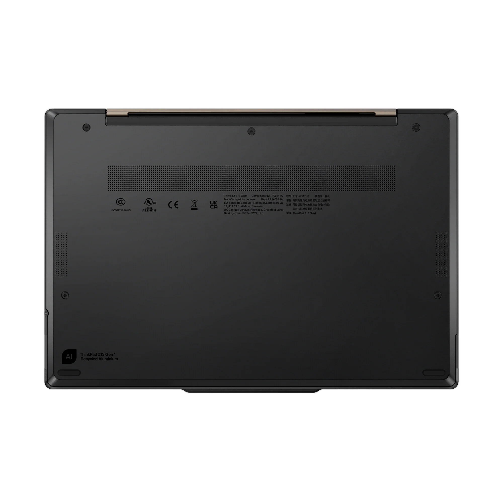 Lenovo ThinkPad Z13 Gen 1 Laptop - 33.8 cm (13.3") - Touchscreen - AMD Ryzen™ 7 PRO 6850U - 16 GB LPDDR5-SDRAM - 512 GB SSD - Wi-Fi 6E - Windows 11 Pro - Black / Bronze - Image 8