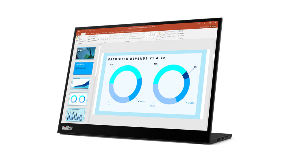 Lenovo ThinkVision M14d LED display 35.6 cm (14") 2240 x 1400 pixels 2.2K Black - Image 2