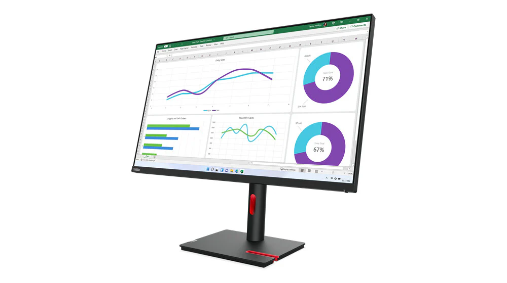 Lenovo ThinkVision T32H-30 - 80 cm (31.5") - 2560 x 1440 pixels QHD LED Monitor - Image 2