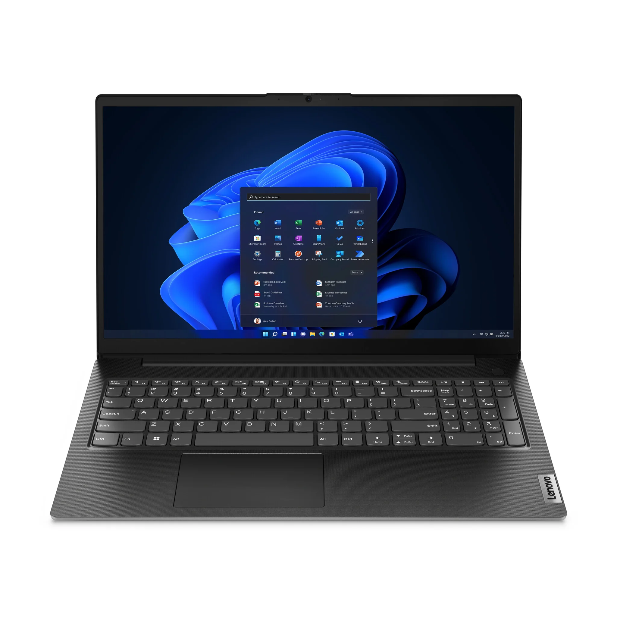 Lenovo V V15 Laptop - 39.6 cm (15.6") - Intel® Core™ i3-1315U - 8 GB DDR4-SDRAM - 256 GB SSD - Wi-Fi 5 - Windows 11 Home - Black
