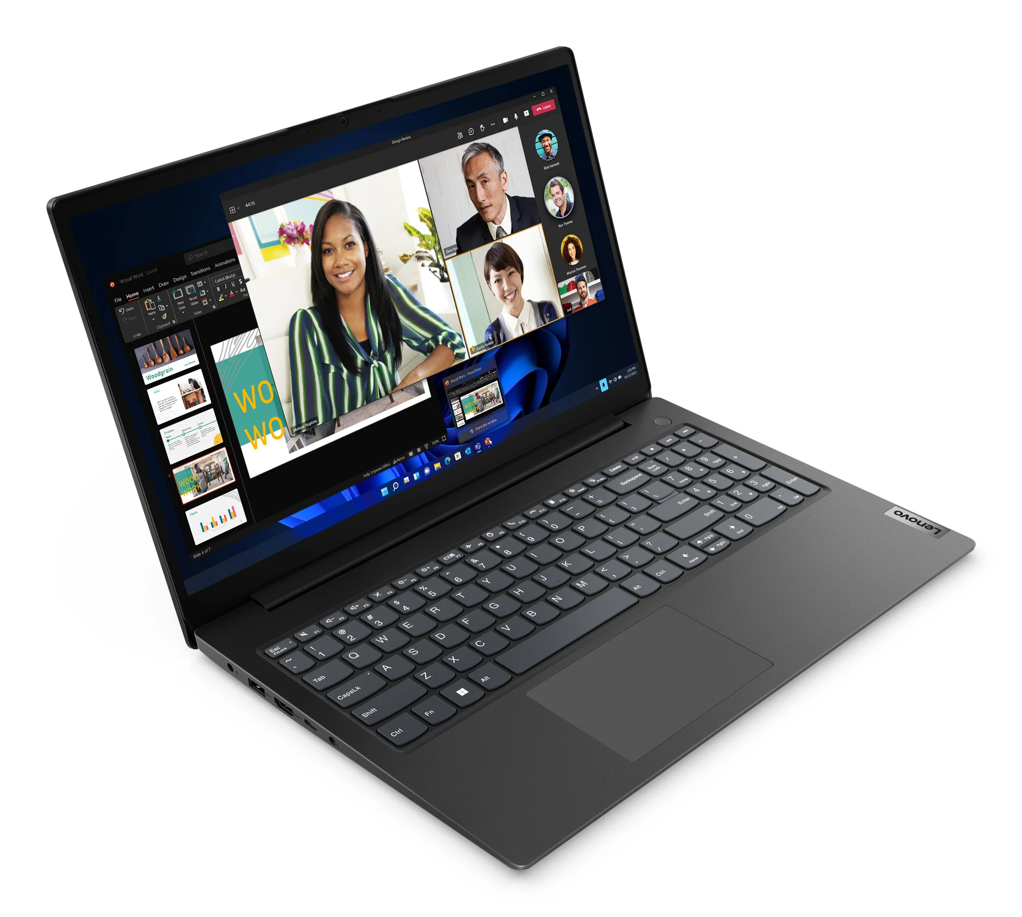 Lenovo V V15 Laptop - 39.6 cm (15.6") - Intel® Core™ i5-13420H - 16 GB DDR4-SDRAM - 512 GB SSD - Wi-Fi 5 - Windows 11 Pro - Black - Image 2
