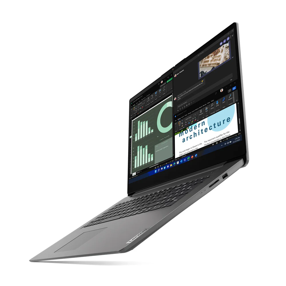 Lenovo V V17 Laptop - 43.9 cm (17.3") - Intel® Core™ i5-13420H - 8 GB DDR4-SDRAM - 256 GB SSD - Wi-Fi 6 - Windows 11 Pro - Grey - Image 4
