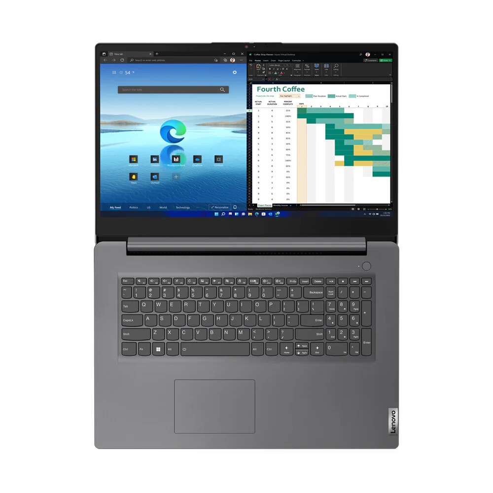 Lenovo V V17 Laptop - 43.9 cm (17.3") - Intel® Core™ i5-13420H - 8 GB DDR4-SDRAM - 256 GB SSD - Wi-Fi 6 - Windows 11 Pro - Grey - Image 6