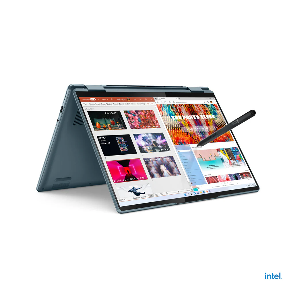Lenovo Yoga 7 14IAL7 Hybrid (2-in-1) - 35.6 cm (14") - Touchscreen - Intel® Core™ i5-1235U - 8 GB LPDDR5-SDRAM - 512 GB SSD - Wi-Fi 6E - Windows 11 Home - Blue - Image 3