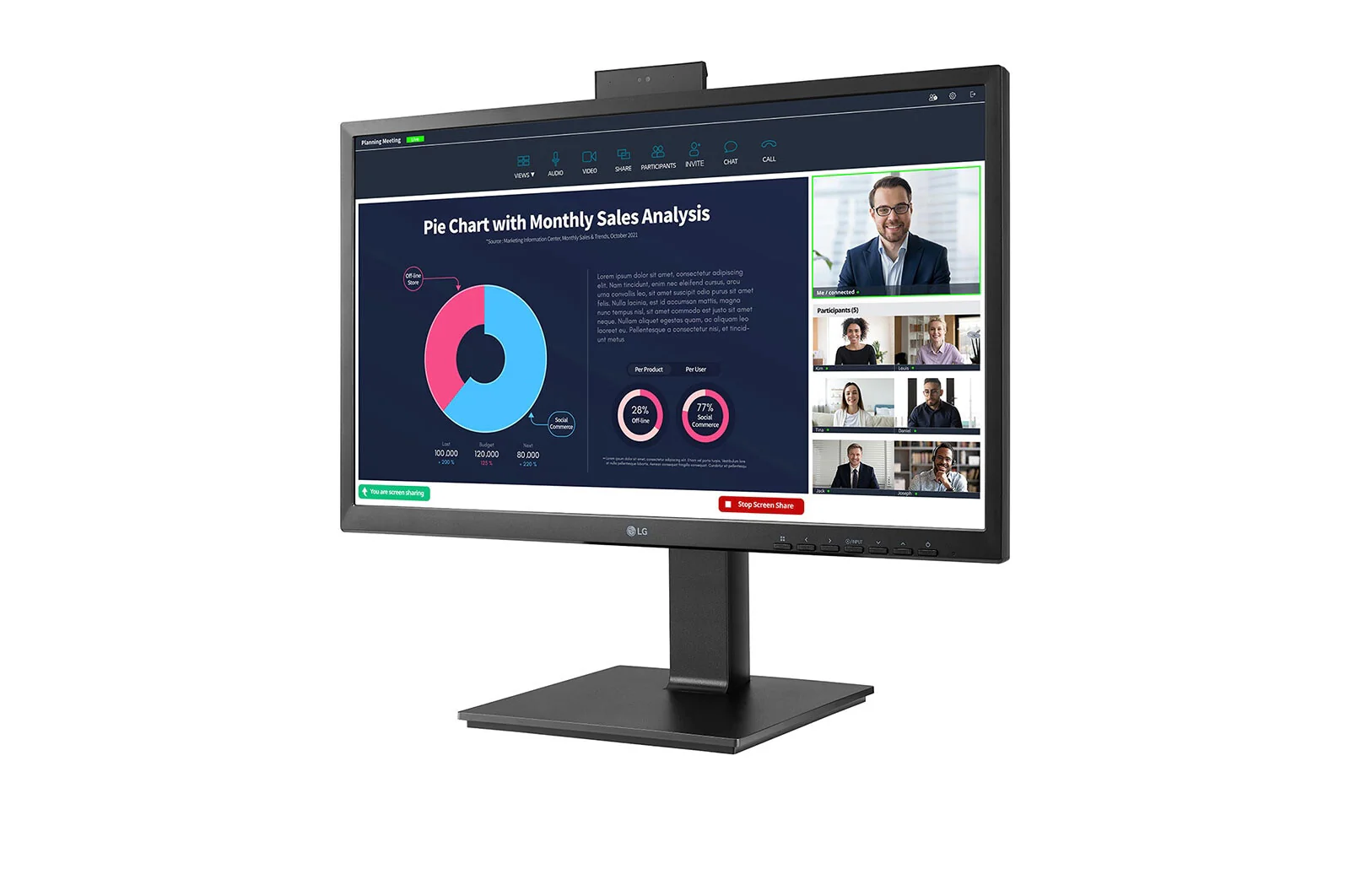 LG 24BP750C-B - 60.5 cm (23.8") - 1920 x 1080 pixels FHD LED Monitor - Image 4