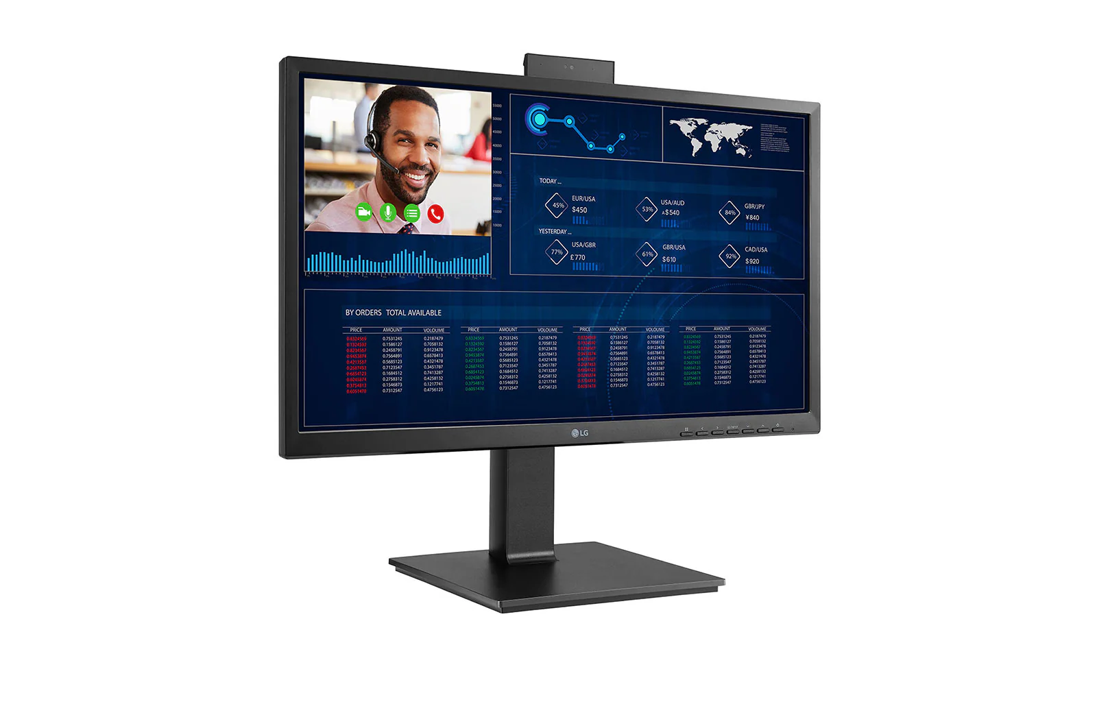 LG 24CQ650N-6N All-in-one Computer - 60.5 cm (23.8") - 1920 x 1080 pixels - Intel® Celeron® N5105 - 4 GB DDR4-SDRAM - 16 GB eMMC - Wi-Fi 6 - Black - Image 4