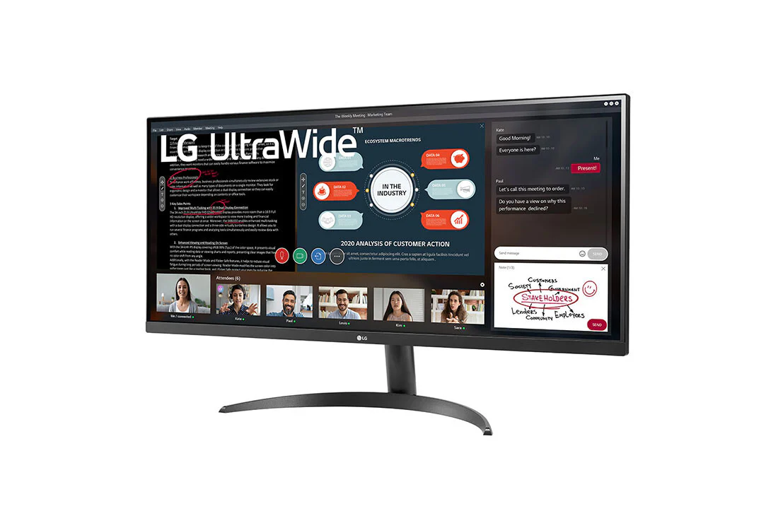 LG 34WP500-B - 86.4 cm (34") - 2560 x 1080 pixels UltraWide FHD LED Monitor - Image 2