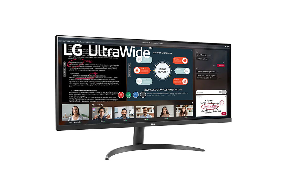 LG 34WP500-B - 86.4 cm (34") - 2560 x 1080 pixels UltraWide FHD LED Monitor - Image 3