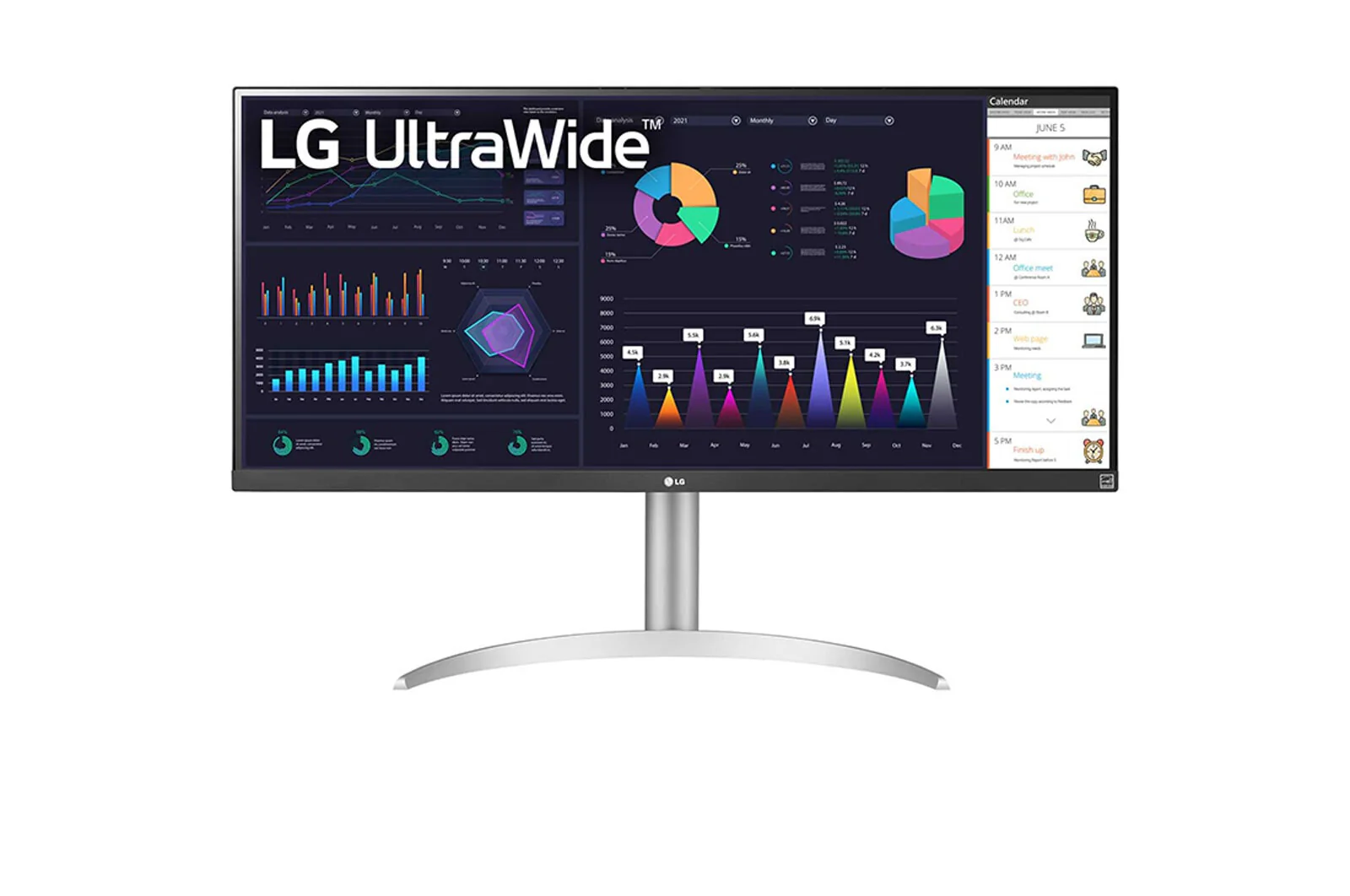 LG 34WQ650-W -86.4 cm (34") - 2560 x 1080 pixels 4K UHD LCD Monitor