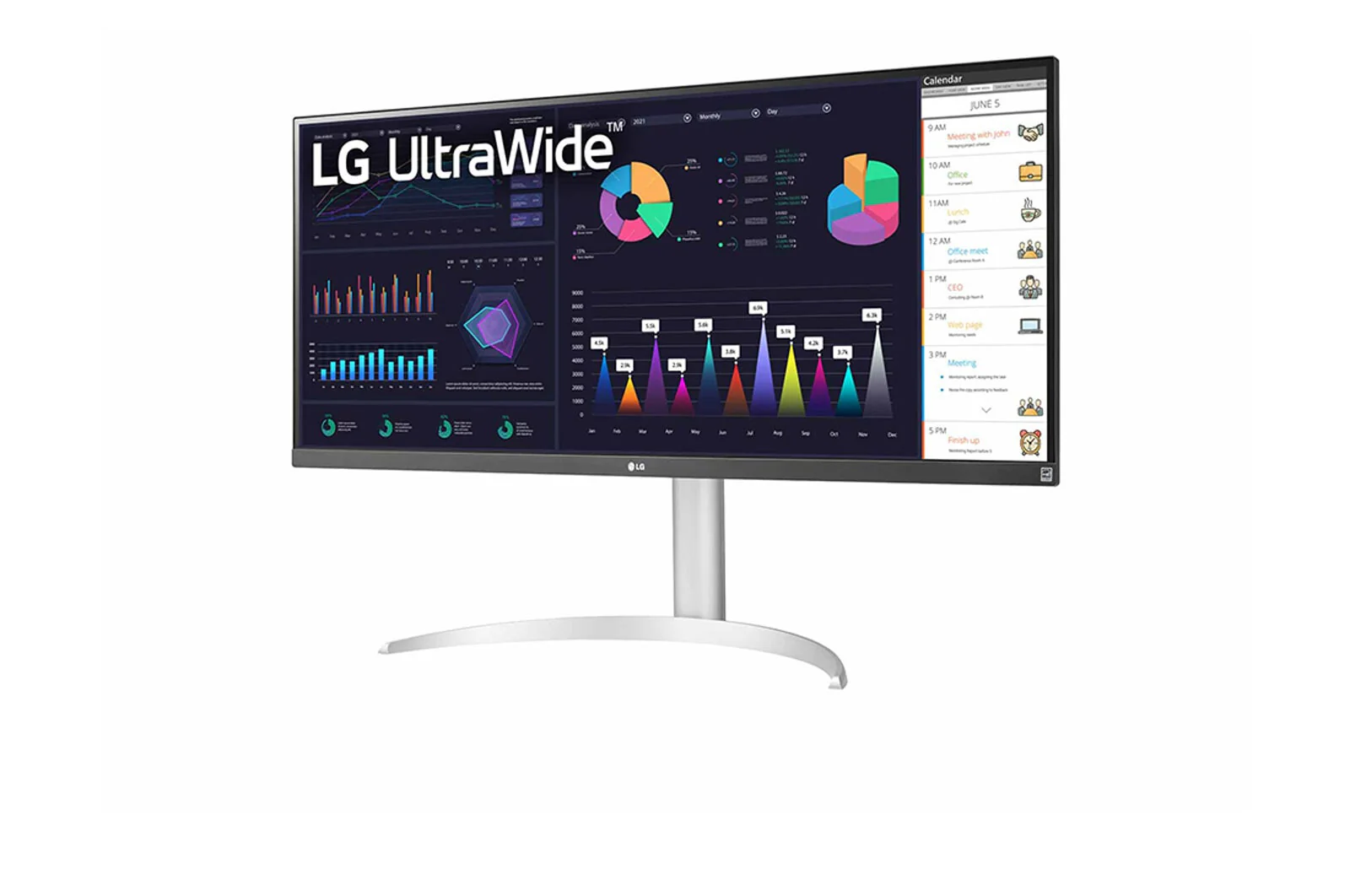 LG 34WQ650-W -86.4 cm (34") - 2560 x 1080 pixels 4K UHD LCD Monitor - Image 2