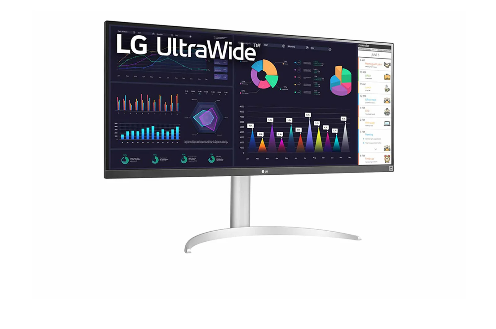 LG 34WQ650-W -86.4 cm (34") - 2560 x 1080 pixels 4K UHD LCD Monitor - Image 3