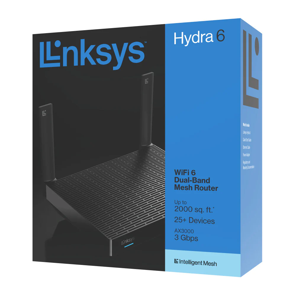 Linksys Hydra 6 - Dual-band (2.4 GHz / 5 GHz) wireless router in Black - Image 8
