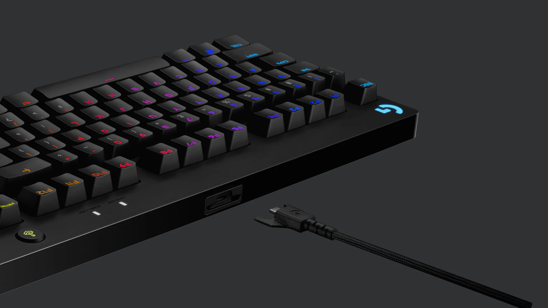 Logitech G - G PRO TKL - USB Wired RGB Mechanical Gaming Keyboard in Black (QWERTY UK) - Image 7