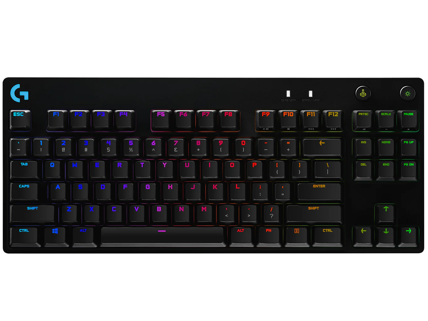 Logitech G - G PRO TKL - USB Wired RGB Mechanical Gaming Keyboard in Black (QWERTY UK) - Image 2