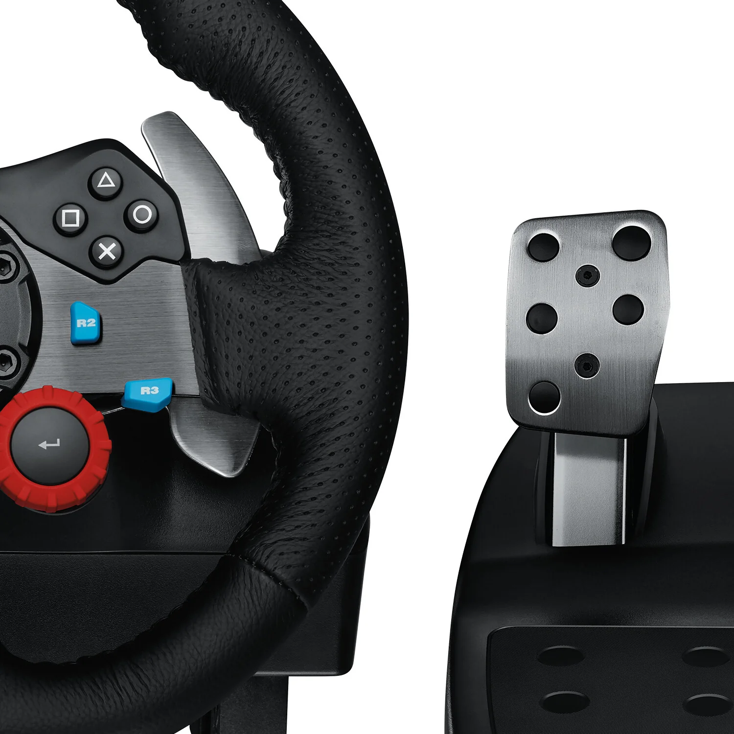 Logitech G - G29 Driving Force Racing Wheel and Pedals for PC / PS5 / PS4 - Image 5
