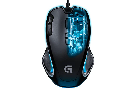 Logitech G - G300S Optical Gaming Mouse in Black / Blue - 2,500 DPI - Image 4