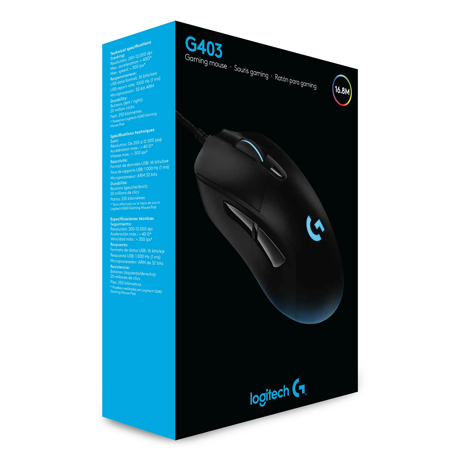 Logitech G - G403 HERO USB Type-A Optical Gaming Mouse - 25,600 DPI - Image 13