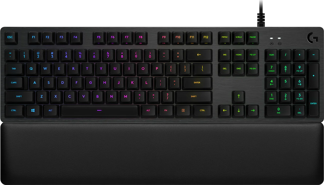 Logitech G - G513 CARBON LIGHTSYNC RGB - USB Wired RGB Mechanical Gaming Keyboard in Carbon (QWERTY UK)