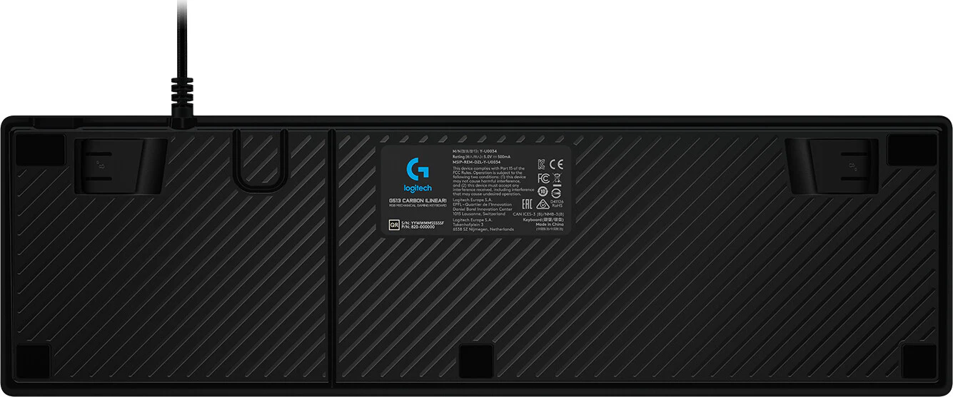 Logitech G - G513 CARBON LIGHTSYNC RGB - USB Wired RGB Mechanical Gaming Keyboard in Carbon (QWERTY UK) - Image 4