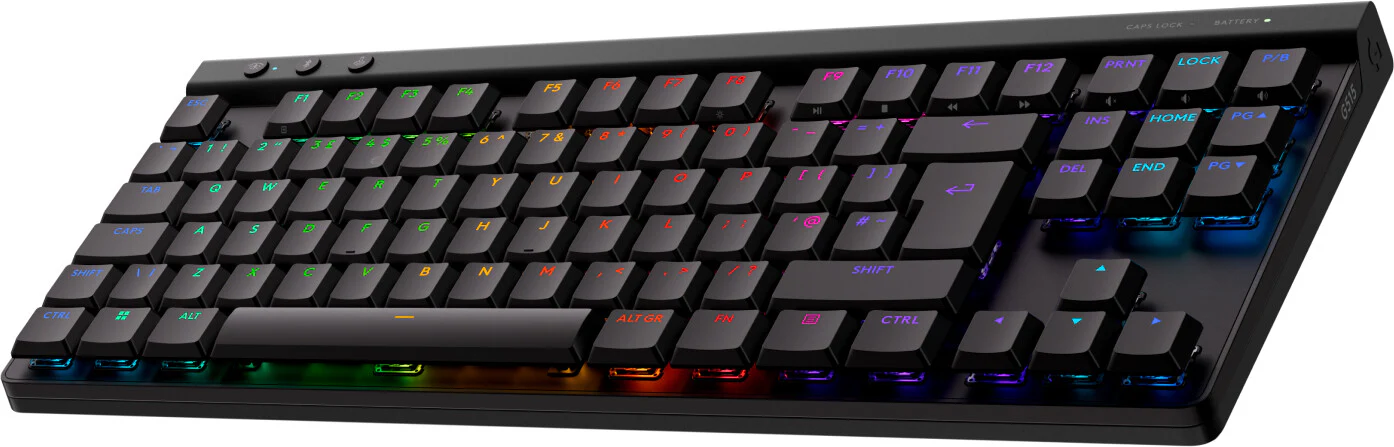 Logitech G - G515 - RF Wireless + Bluetooth RGB Mechanical Gaming Keyboard in Black (QWERTY US English) - Image 3